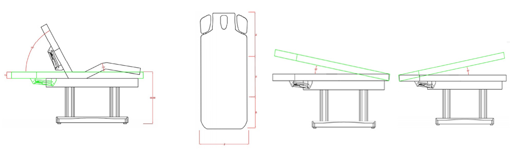 Brancard Tensor SPA : Mesures